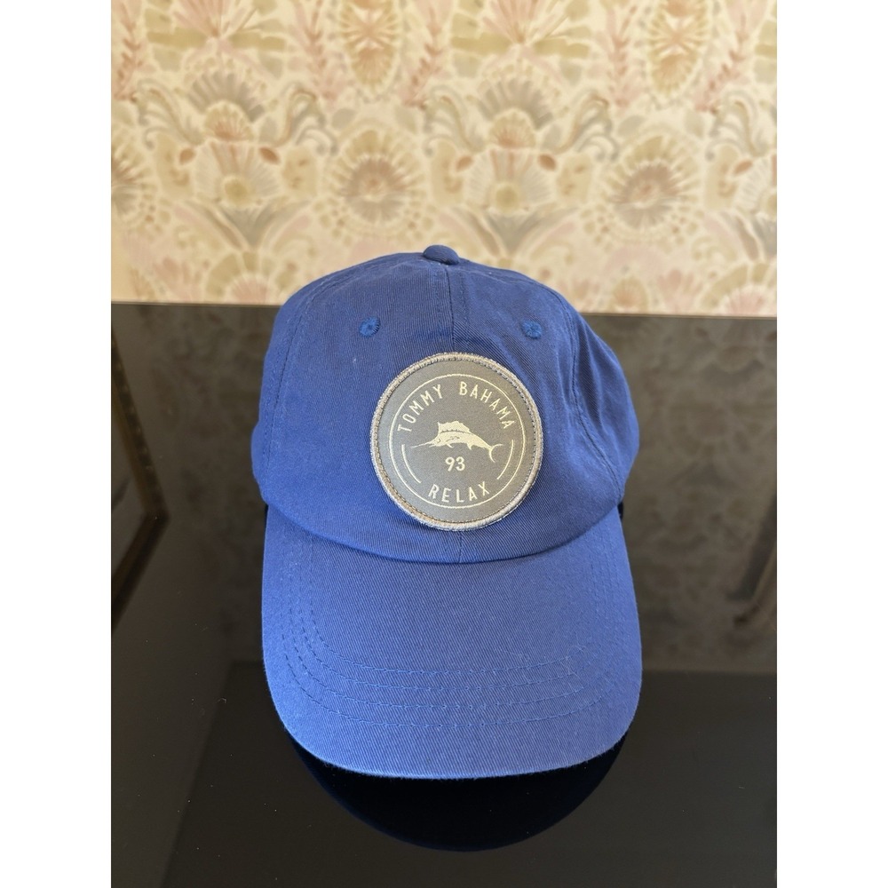 Tommy Bahama Relax 93 Slideback Hat Blue OSFM‎ Adjustable 6 Panel Cotton